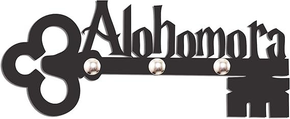 Porta Chave Parede Decorativo Suporte Harry Potter Alohomora
