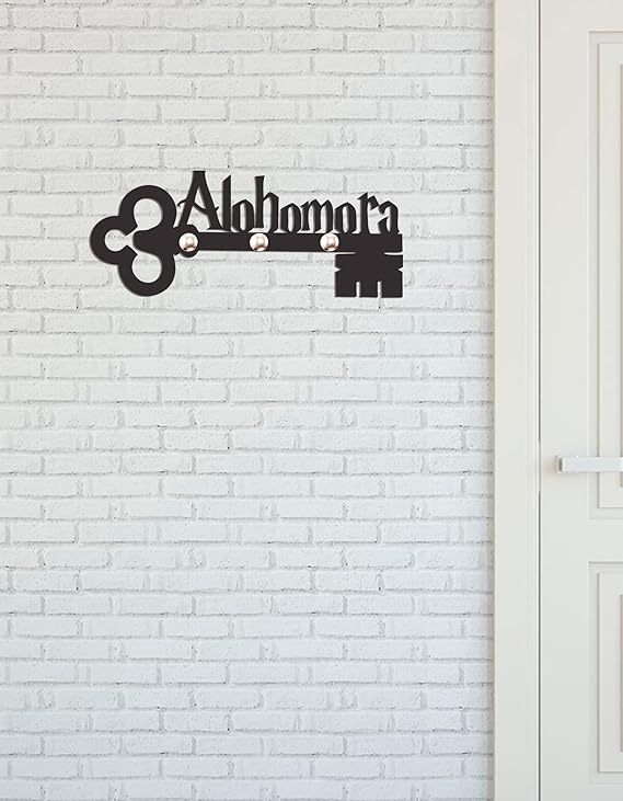 Porta Chave Parede Decorativo Suporte Harry Potter Alohomora