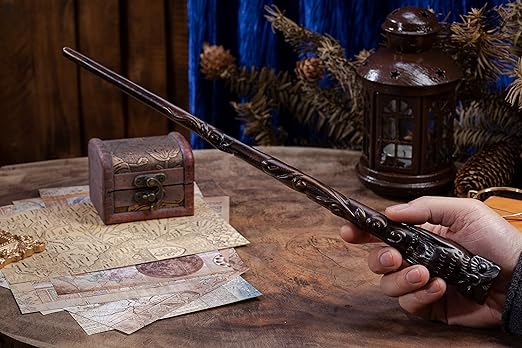 Handicraftviet Varinha mágica de Coruja 38cm