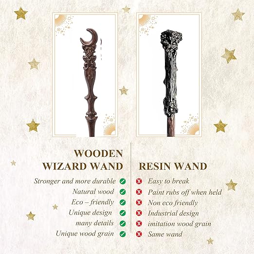 Handicraftviet Varinha mágica de Lua 38cm