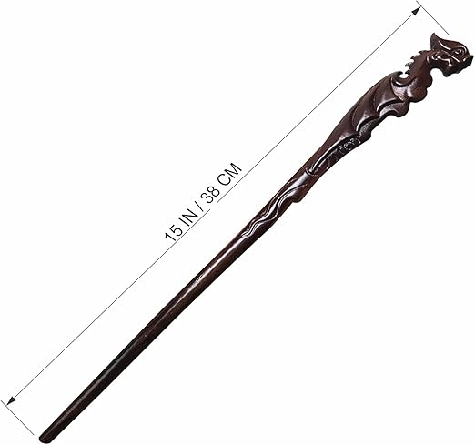 Handicraftviet Varinha mágica de Dragão 38cm