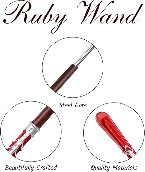 KingVows Magic Witch Wand Wizard (Ruby)