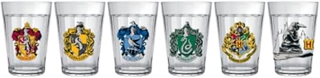 Allmix, Kit Presente Harry Potter Casas Hogwarts 6 Copos Americanos