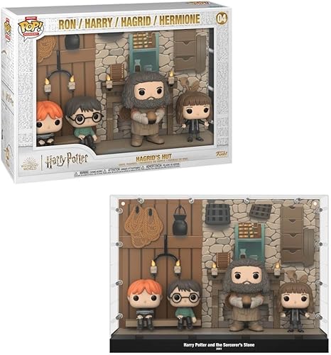 Boneco Funko Heroes Harry Potter e a Pedra Filosofal com ambiente e 4 Personagens