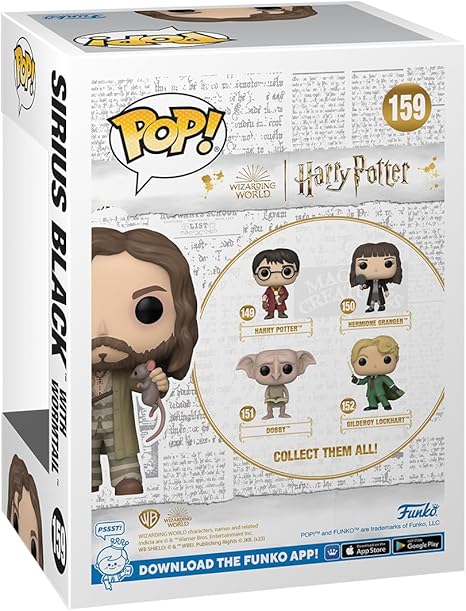 Funko Pop! Harry Potter: Prisoner of Azkaban - Sirius Black with Wormtail (BoxLunch Exclusive) 159