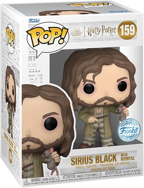 Funko Pop! Harry Potter: Prisoner of Azkaban - Sirius Black with Wormtail (BoxLunch Exclusive) 159