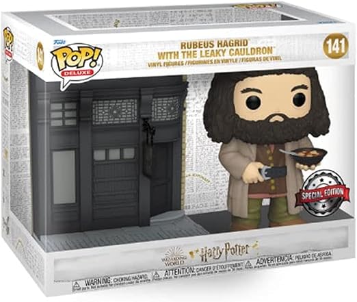FUNKO POP HARRY POTTER EXCLUSIVE - RUBEUS HAGRID WITH THE LEAKY CAULDRON 141 (DELUXE)