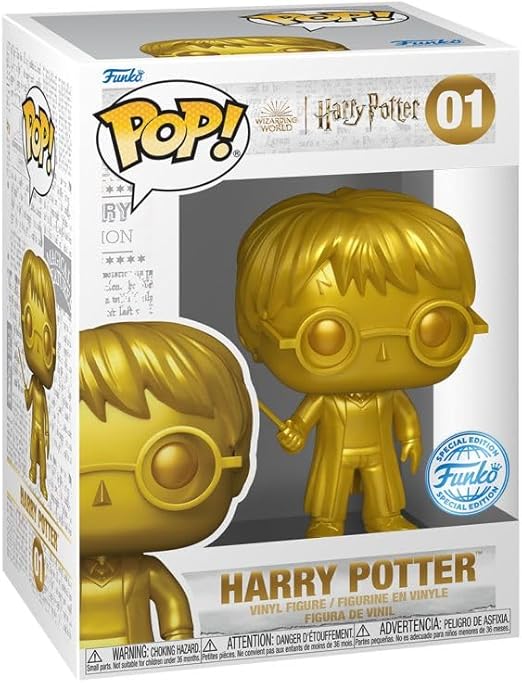 Funko Pop Harry Potter Nº.01 Metálica Gold Edition Edição Especial Exclusiva