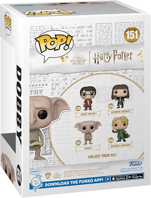 POP! HARRY POTTER - DOBBY SEGURANDO DIÁRIO #151 - FUNKO