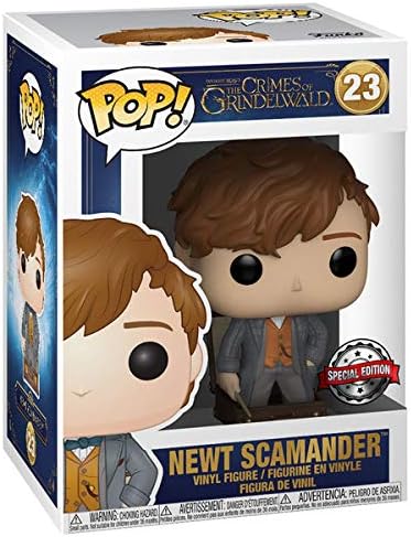 Funko - Animais Fantásticos 2: Os Crimes de Grindelwald - Newt in Suitcase Pop! Vinil - 2 Peças - Preto