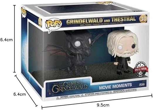 Funko Pop! Animais Fantásticos Os Crimes de Grindelwald Filme Momentos Grindelwald e Conjunto de Exibição Testral