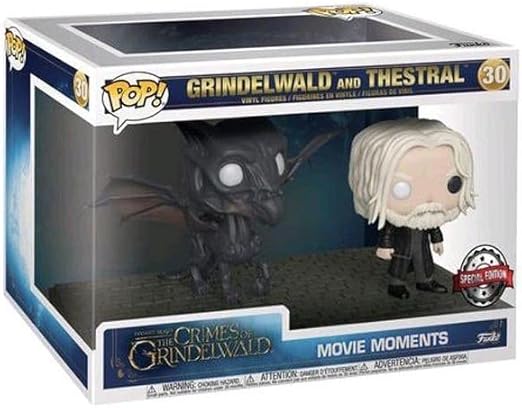 Funko Pop! Animais Fantásticos Os Crimes de Grindelwald Filme Momentos Grindelwald e Conjunto de Exibição Testral