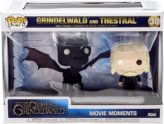 Funko Pop! Animais Fantásticos Os Crimes de Grindelwald Filme Momentos Grindelwald e Conjunto de Exibição Testral