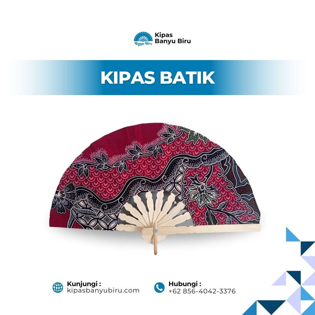 Kipas Bambu Batik