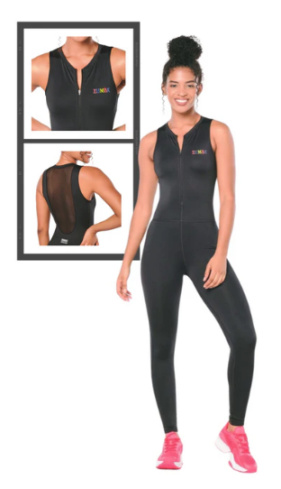 Black Activewear Jumpsuit