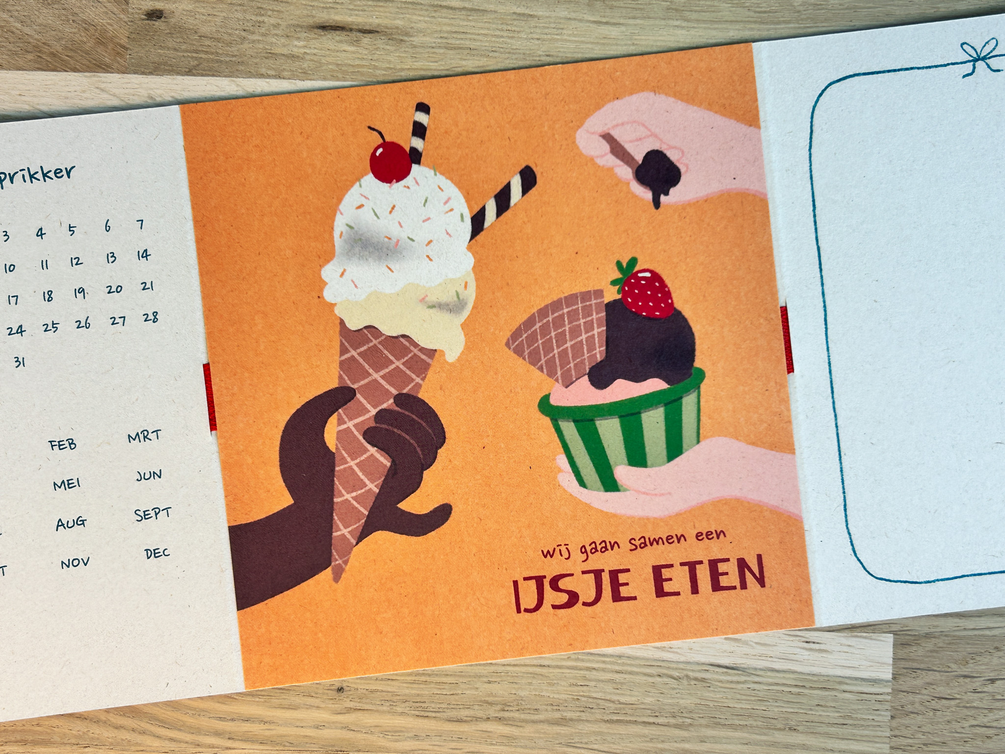 wij gaan samen een IJSJE ETEN