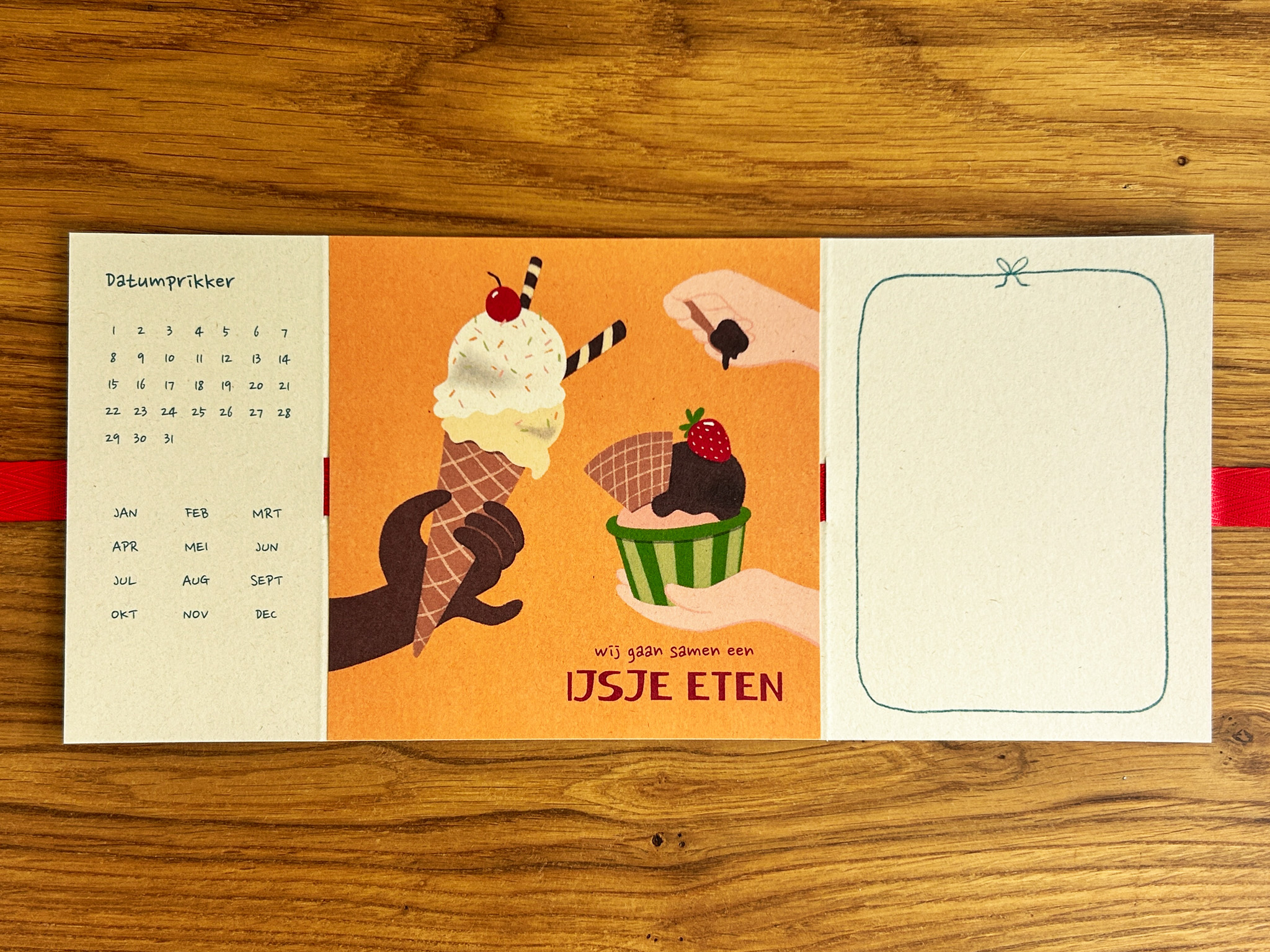 wij gaan samen een IJSJE ETEN