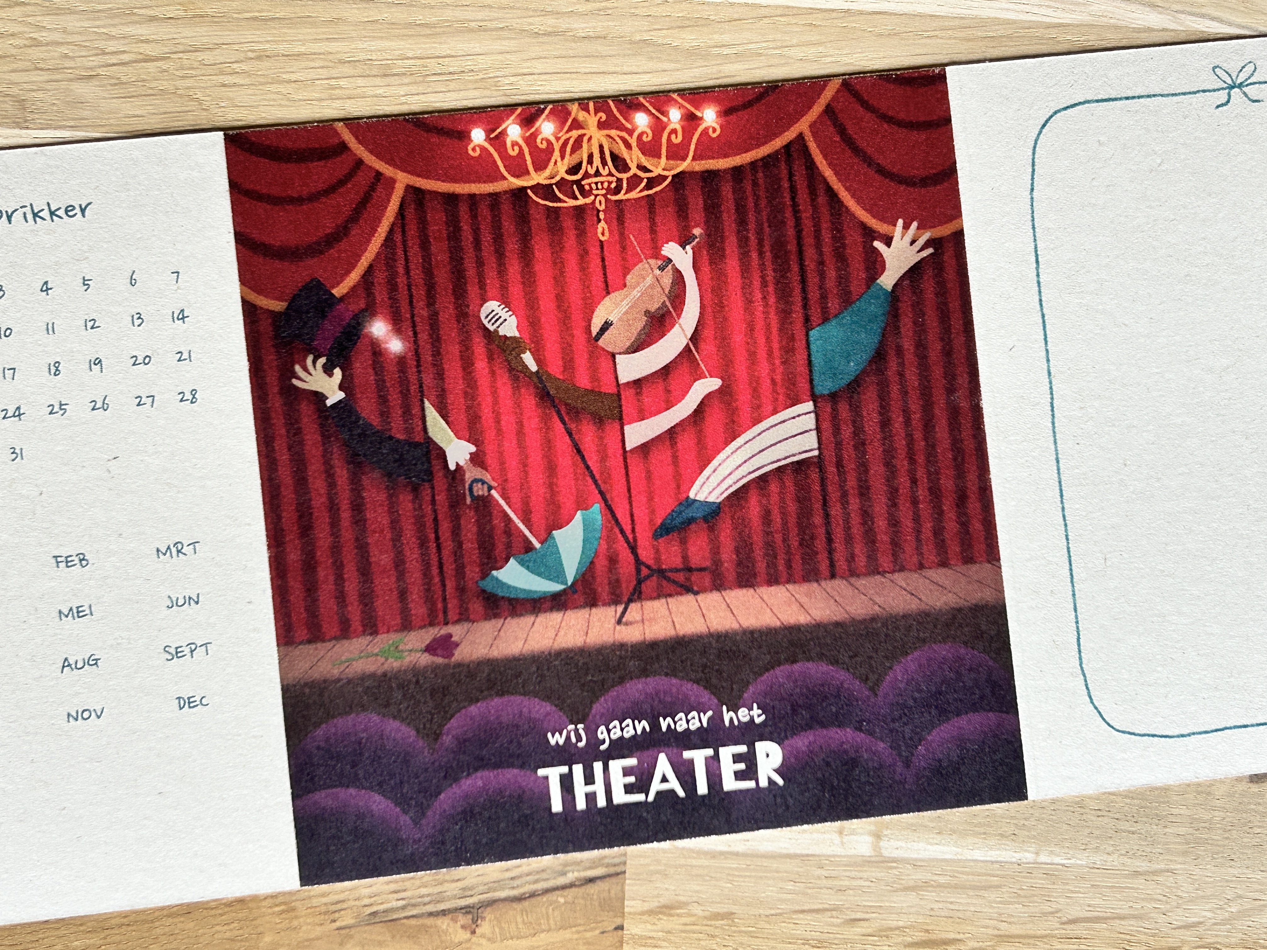 wij gaan naar het THEATER