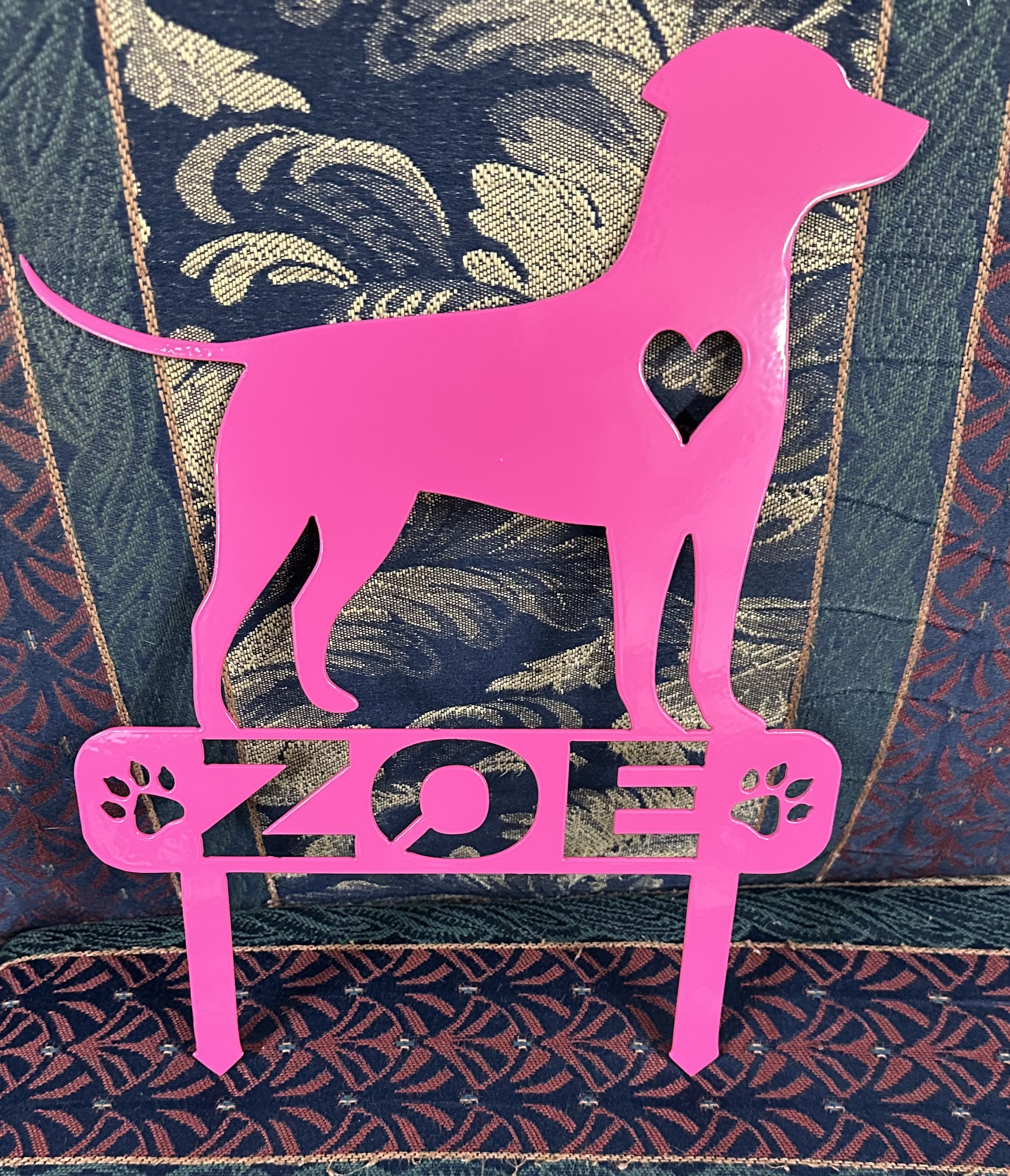 Personalized Dog Garden Stake