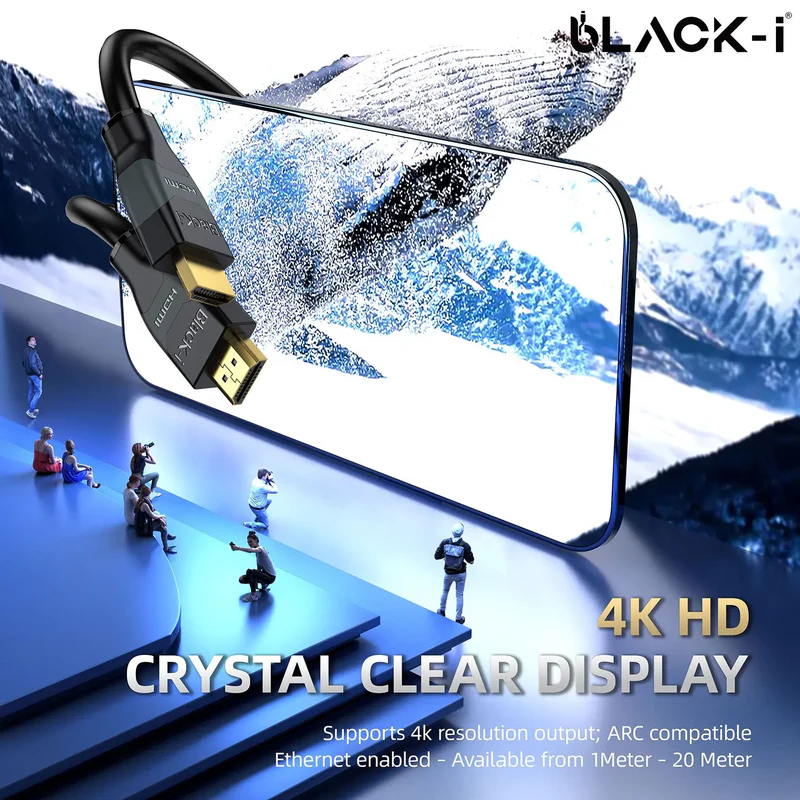 BLACK-I HDMI 2.0 4K Cable