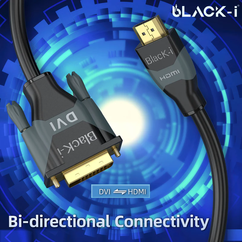 BLACK-I HDMI to DVI-D (24+1) Cable