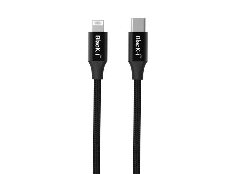 Black-i USB-C to Lightning MFI Certified Cable 2 Meter