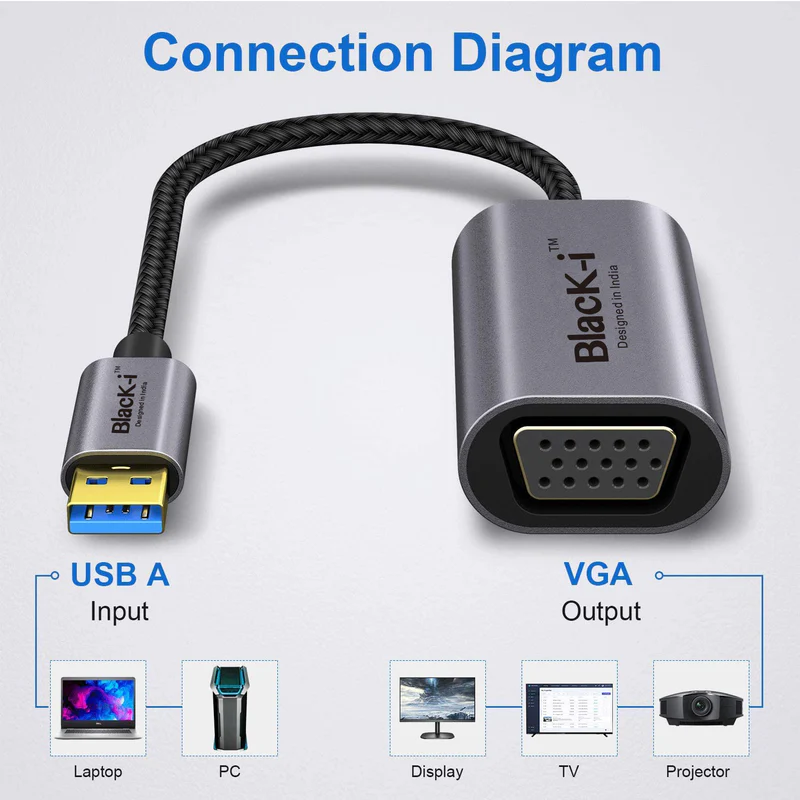 Black-i USB 3.0 to VGA Converter