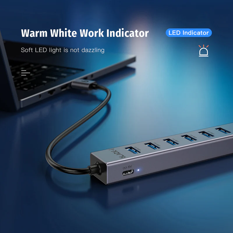 Black-i USB 3.0 7 Port Hub