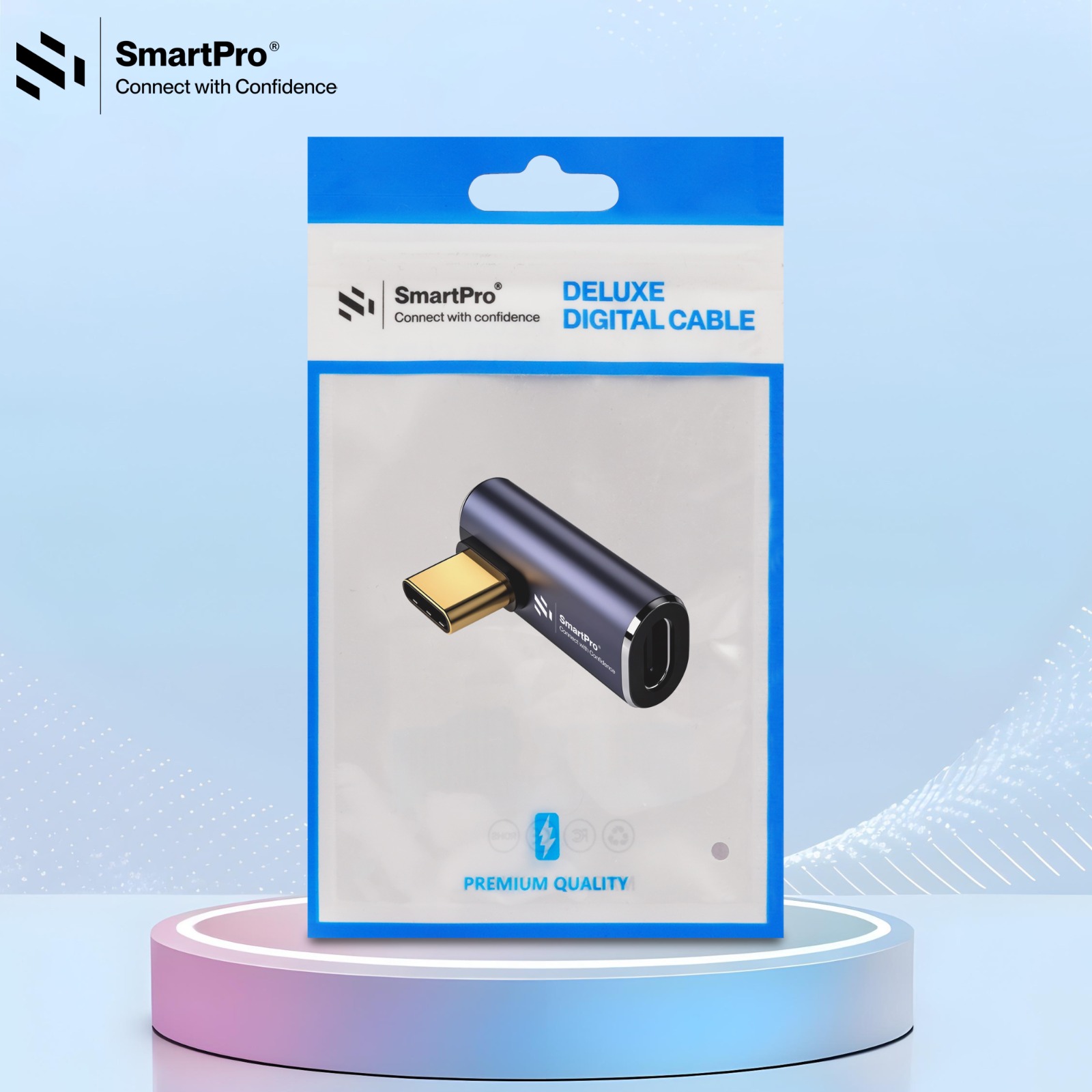 SmartPro® Type-C to Type-C Thunderbolt Adapter | USB 4.0 | 40Gbps | Premium Metal Build
