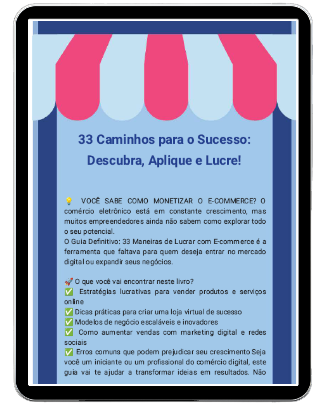 O Guia Definitivo: 33 Maneiras de Lucrar com E-commerce