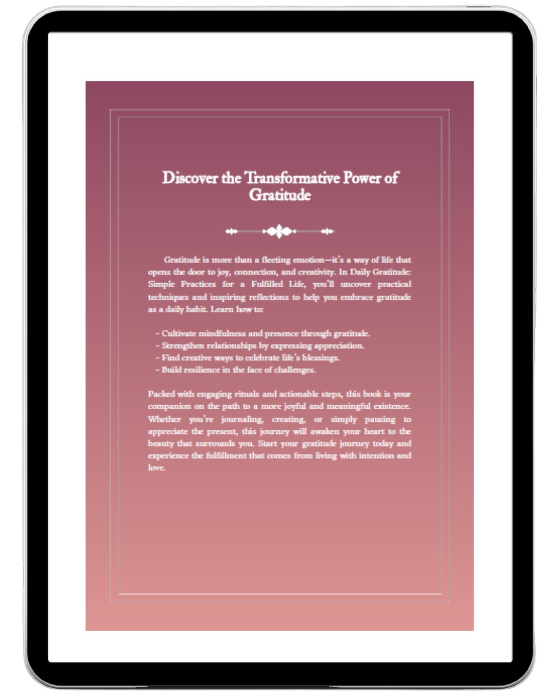 Daily Gratitude: Simple Practices for a Fulfilled Life