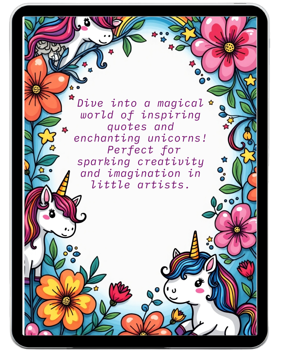 Unicorn Coloring Book