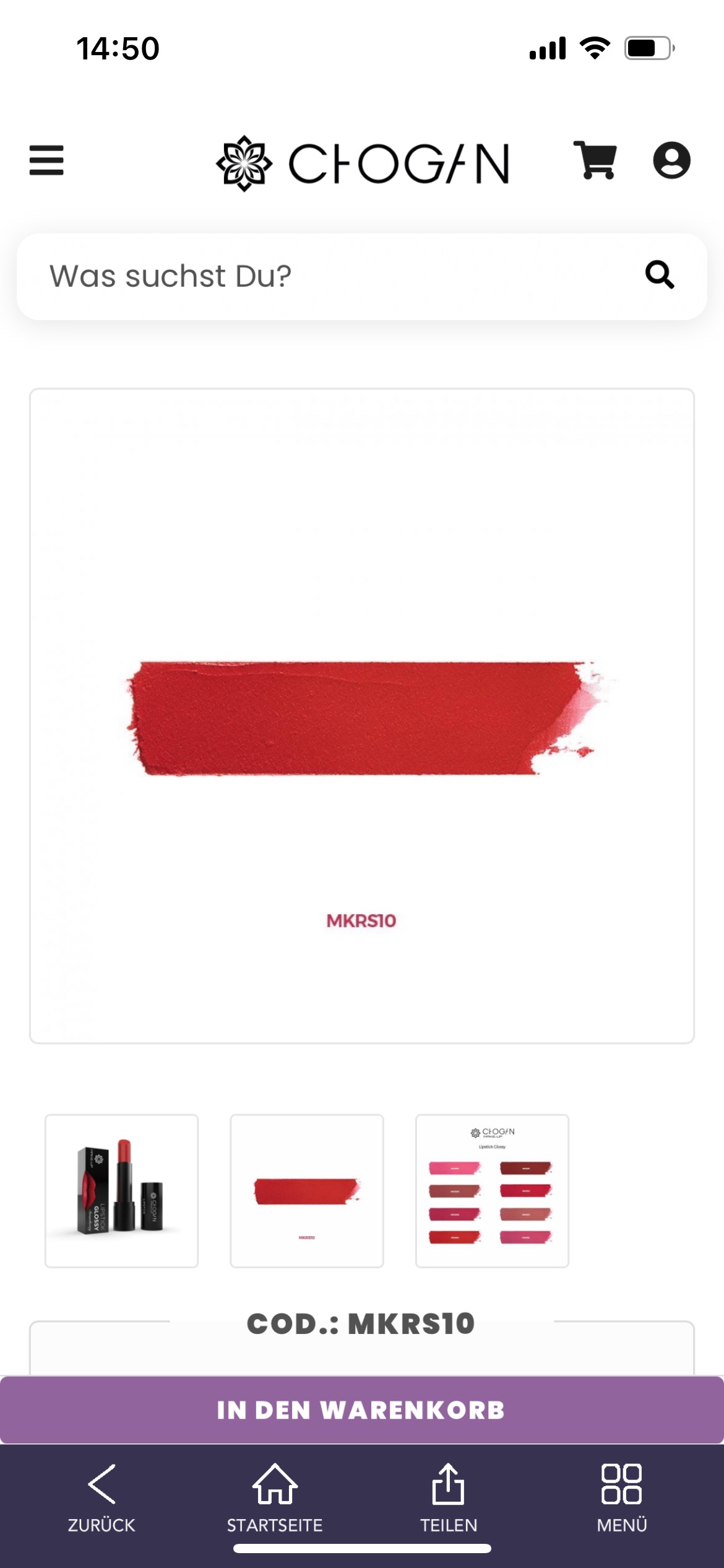 Chogan Lipstick Glossy 