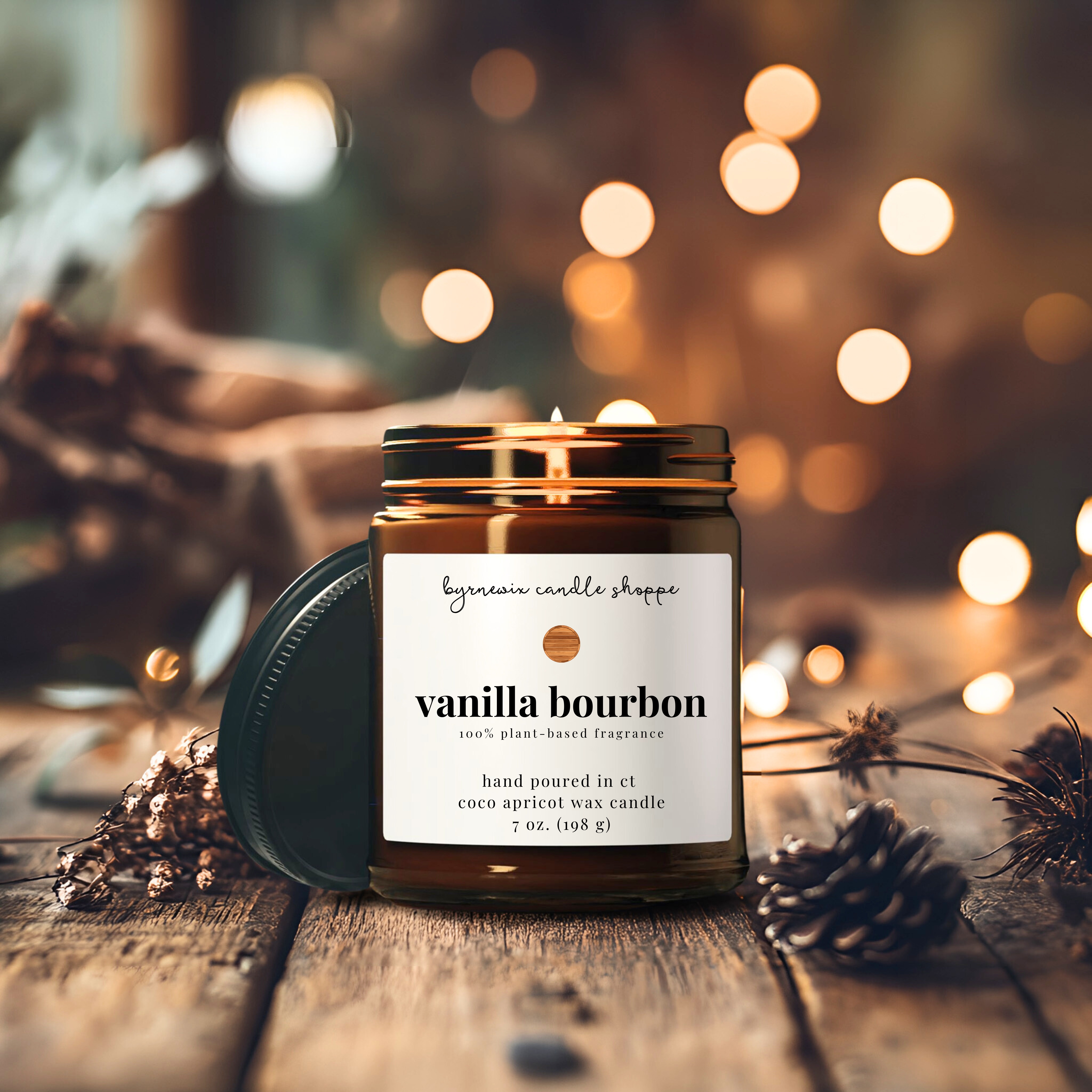 Vanilla Bourbon Scented Candle