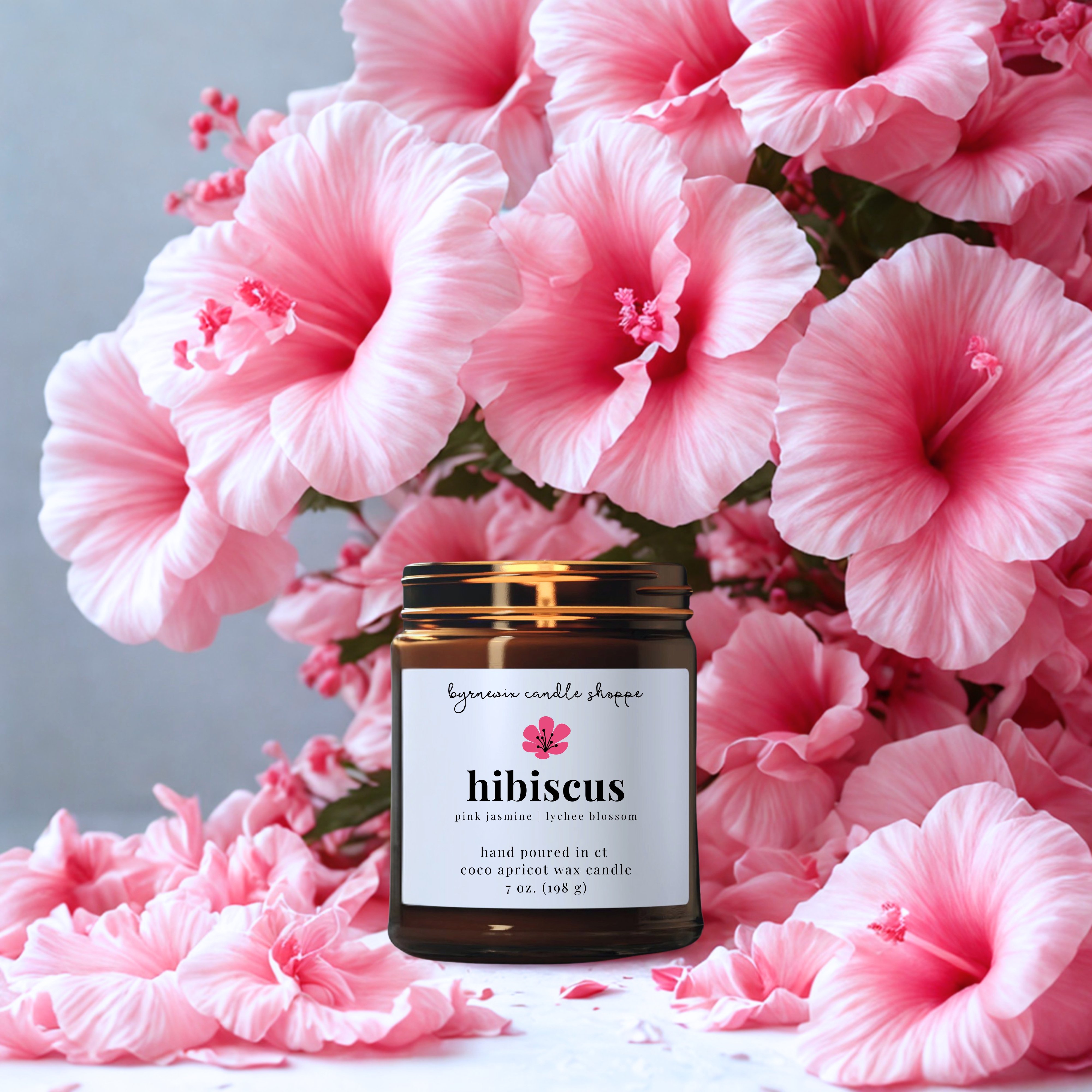 Hibiscus Scented Candle
