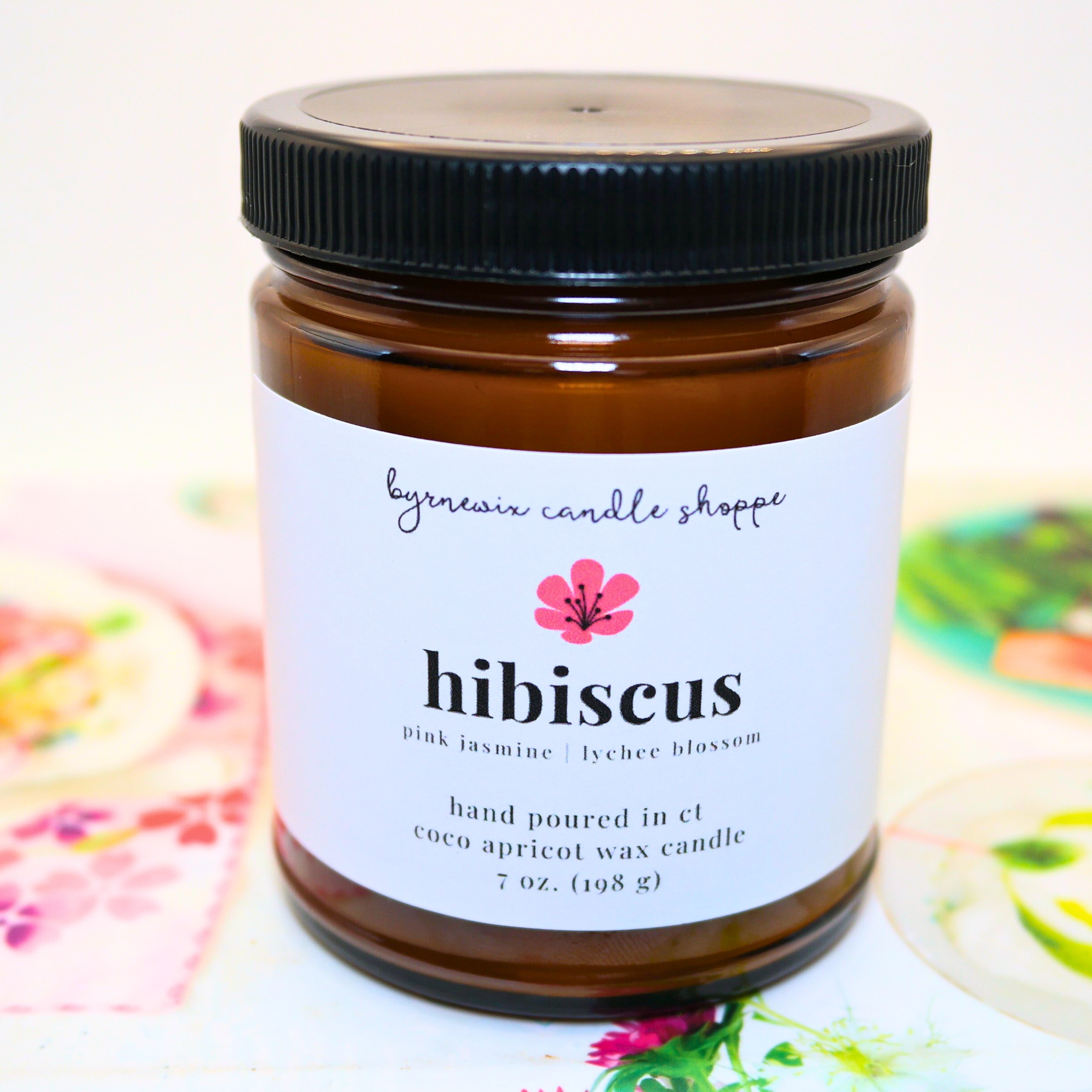 Hibiscus Scented Candle