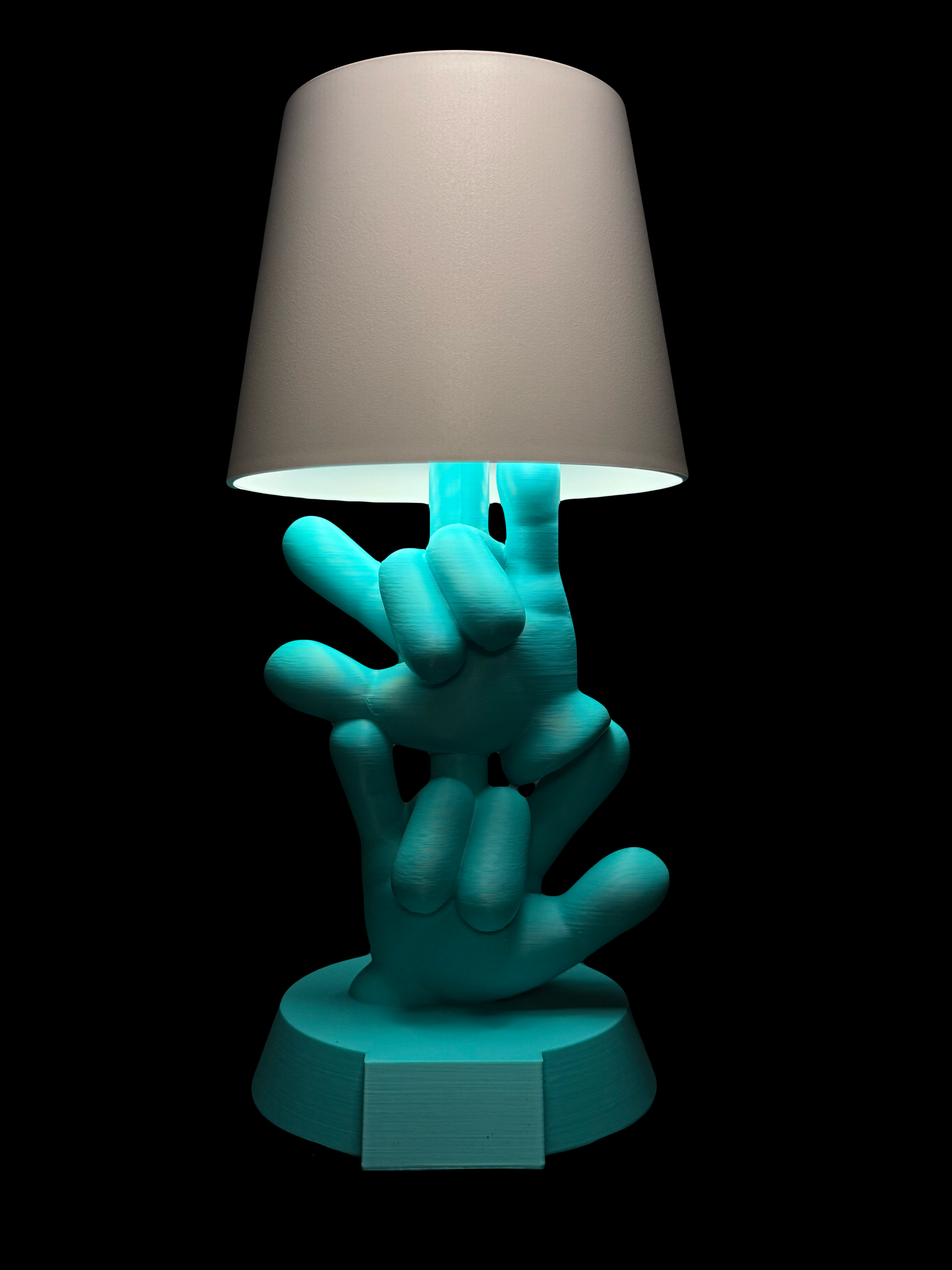 Custom 3D ILY Small Cordless Two Hands with the Roses OR  without Roses.