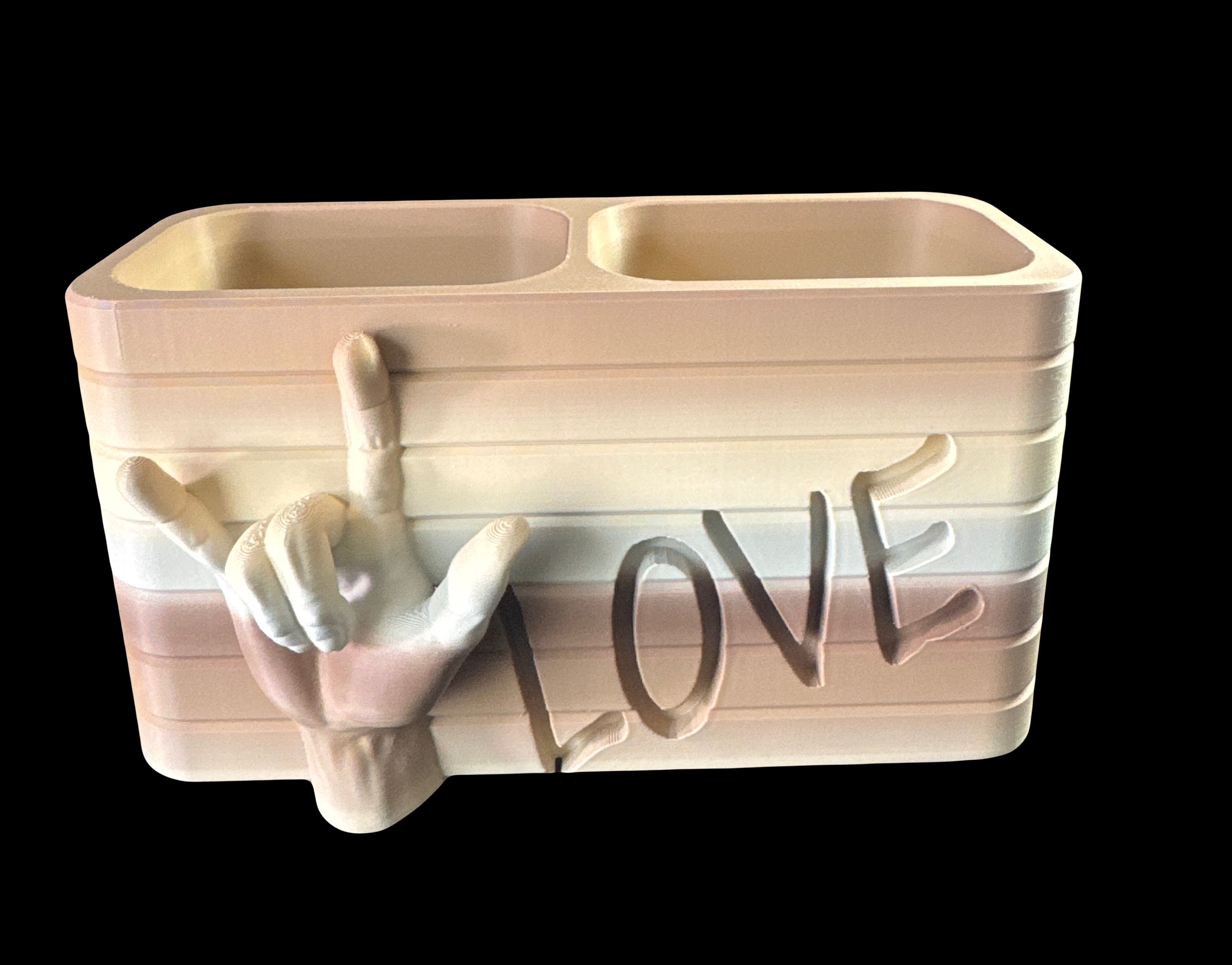 Custom 3D ILY Pen Holder for Desktop