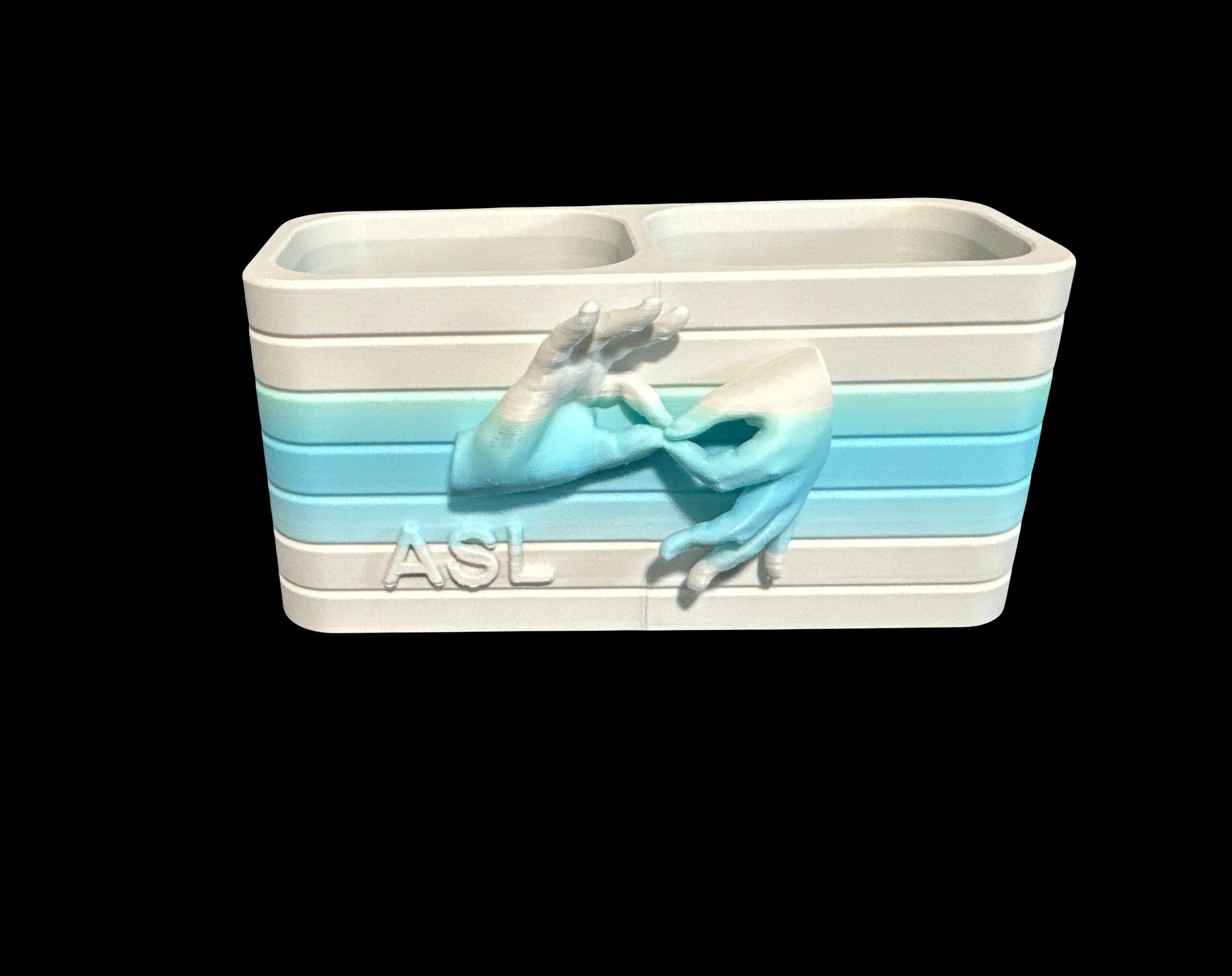 Custom 3D Small ASL Interpreter  Pen / Desk Organizer