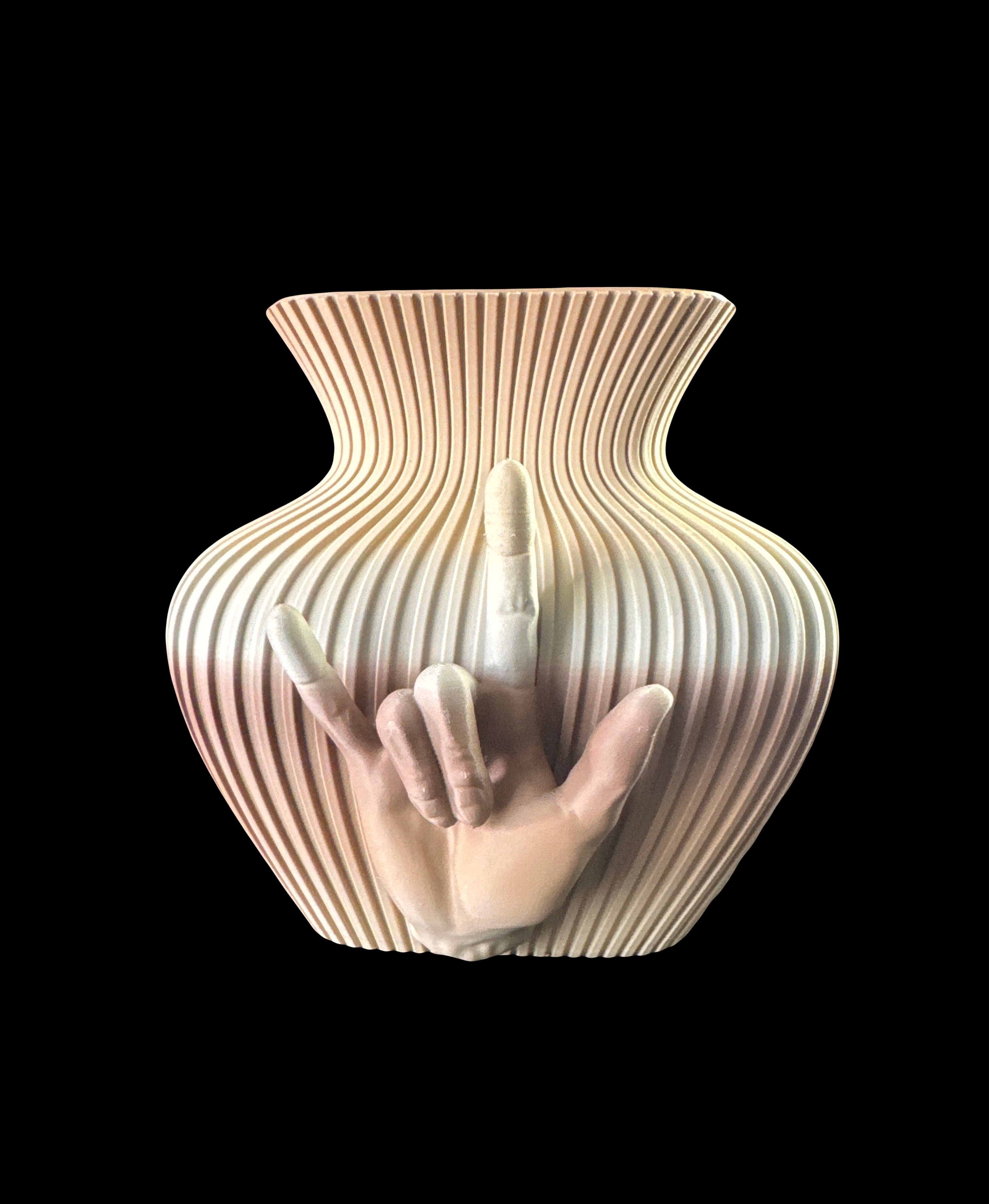 3D ILY -hand Vase for Flower.
