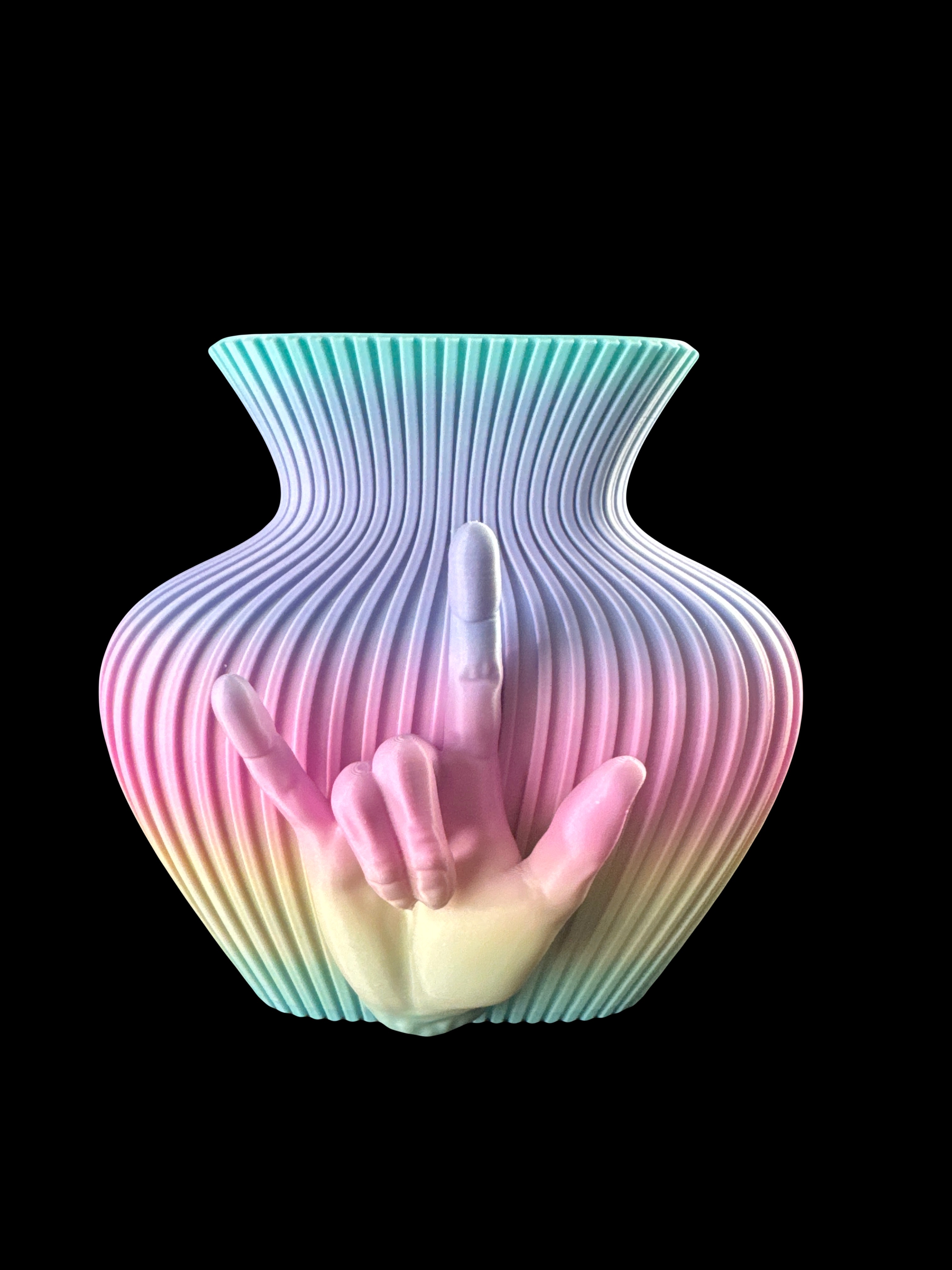 3D ILY -hand Vase for Flower.