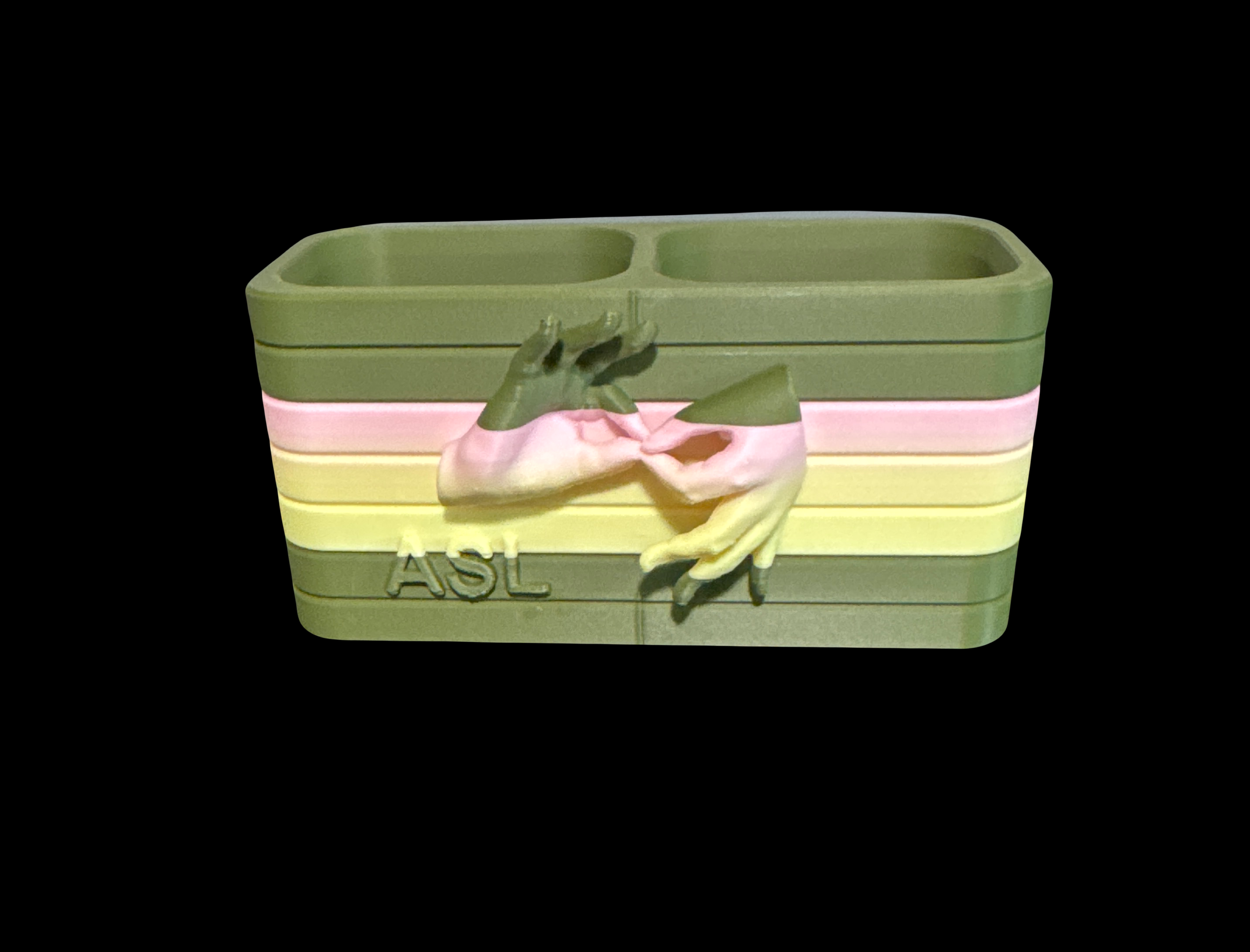 Custom 3D Small ASL Interpreter  Pen / Desk Organizer