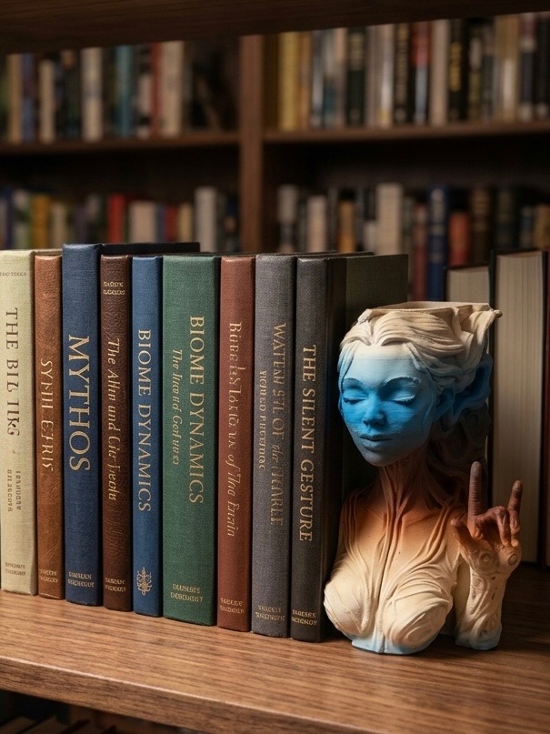 ILY ASL Cultural Women Decorative  Bookends.