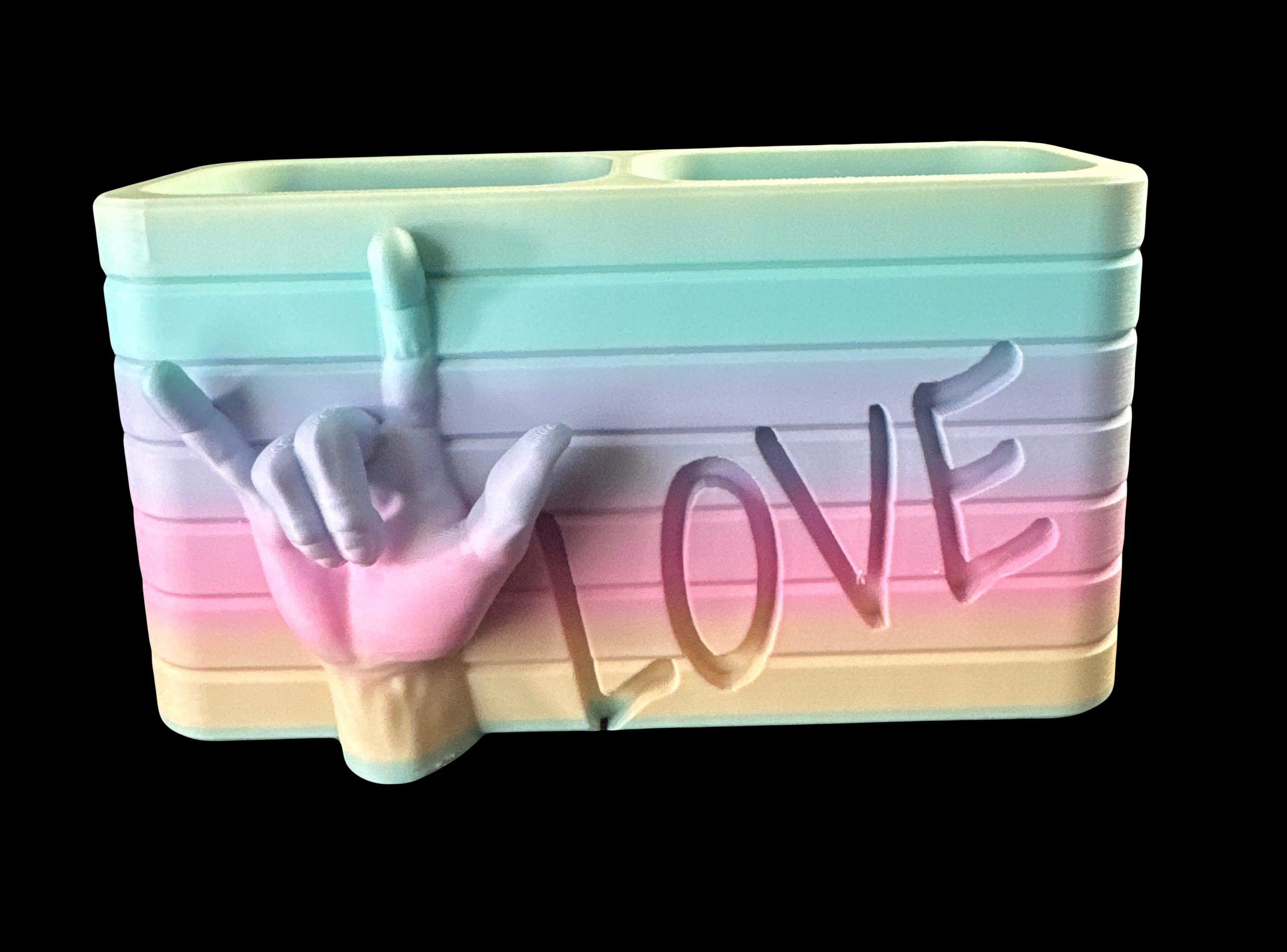 Custom 3D ILY Pen Holder for Desktop 