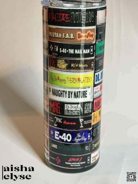 Retro Music 20 oz Skinny Tumbler