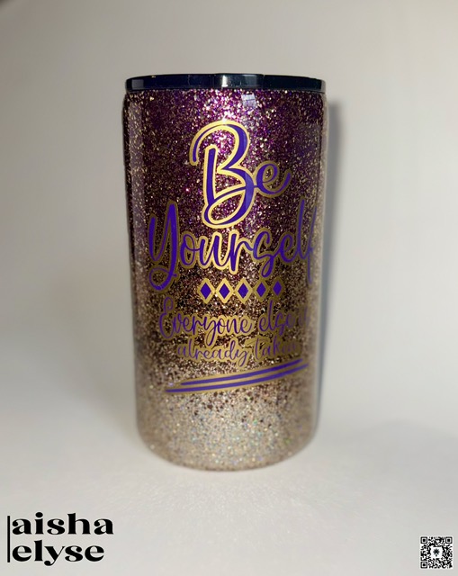 Be Yourself  20oz Fatty Glitter Tumbler
