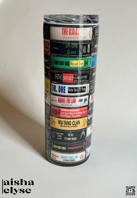 Retro Music 20 oz Skinny Tumbler