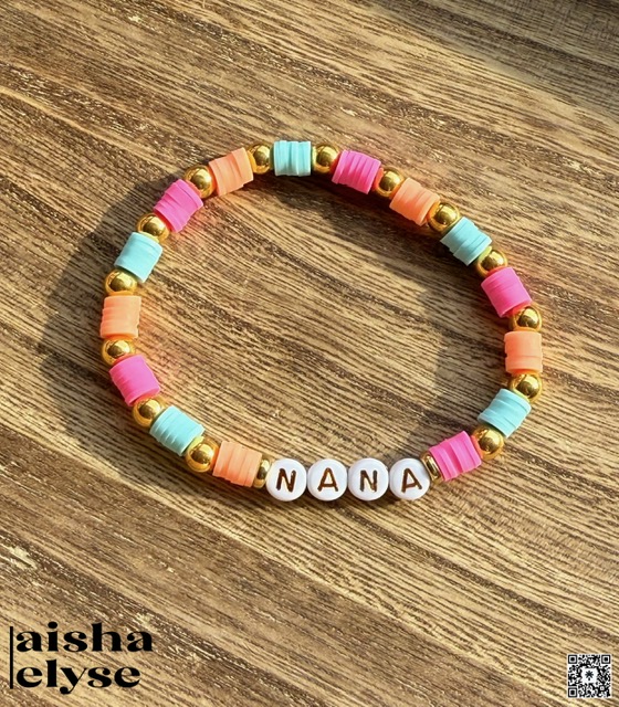 Custom Beaded Bracelet - NANA