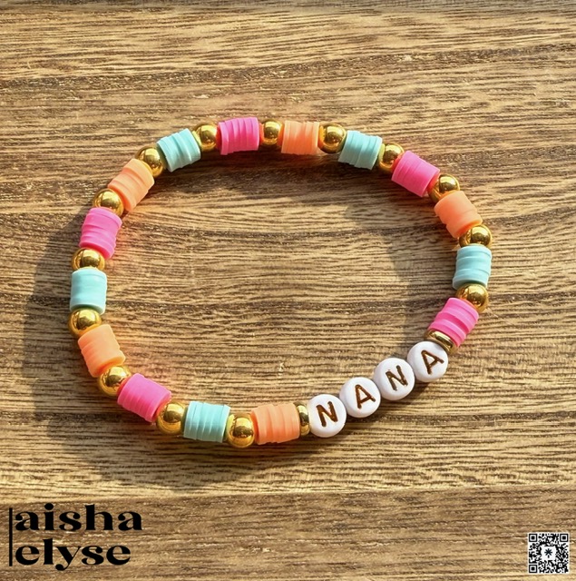 Custom Beaded Bracelet - NANA