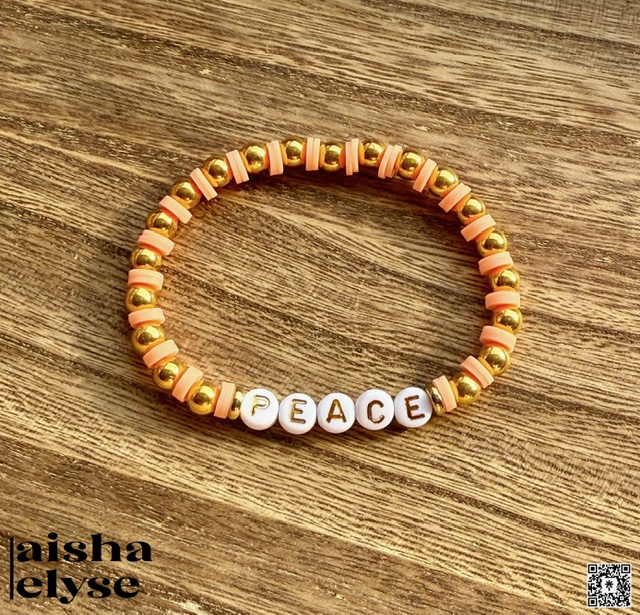 Handmade Beaded Bracelet - Peace